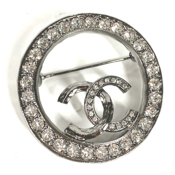 CHANEL Silver Brooch - Picture 1 of 9